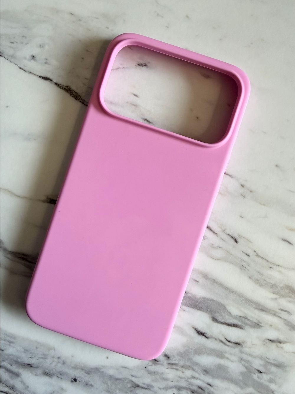 iPhone 17 Pro Max Pink Protective Silicone Phone Case - Unbranded